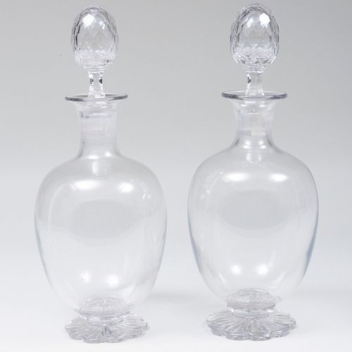 PAIR OF CUT GLASS APOTHECARY JARS
