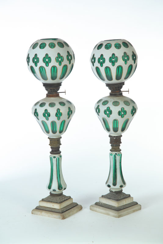 PAIR OF CUT OVERLAY QUATREFOIL