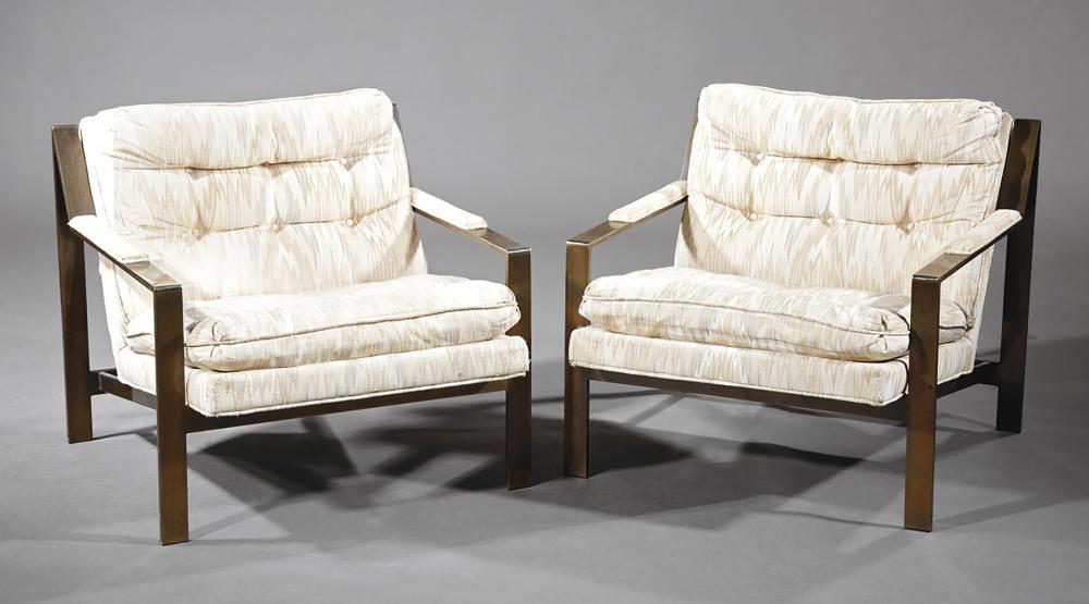 PAIR OF CY MANN LOUNGE CHAIRSPair