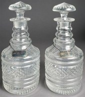 PAIR OF CZECHOSLOVAKIAN CUT CR