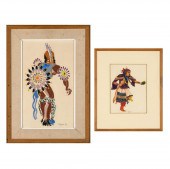PAIR OF DANCERS: DANCING BRAVE