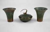 PAIR OF DANISH MODERN BRONZE V