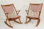 PAIR OF DANISH MODERN TEAK ROC