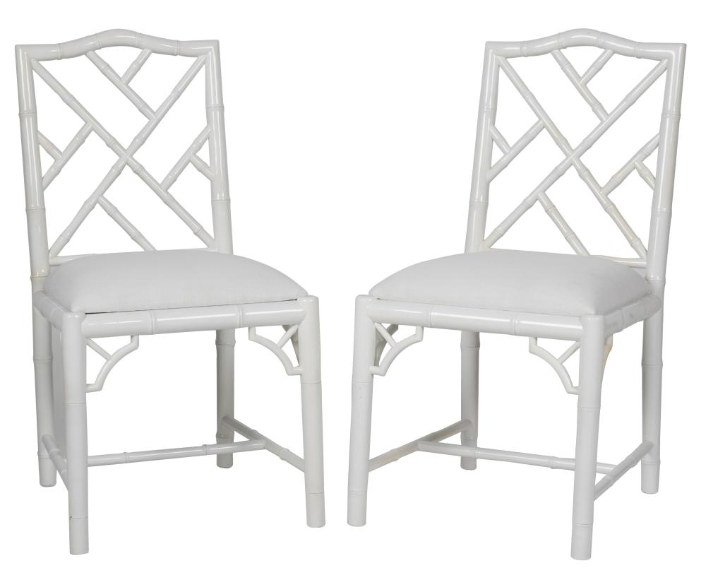 PAIR OF DAVID ROSS WHITE PAINTED