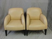 Pair of de Sede Leather Chairs