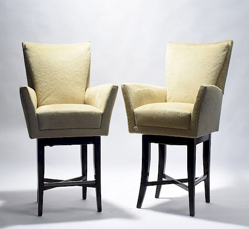 PAIR OF DECO STYLE SEAL SKIN