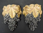 PAIR OF DECORATED COMPOSITION