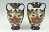 PAIR OF DECORATED DUTCH GOUDA