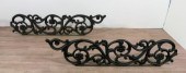 PAIR OF DECORATIVE CAST IRON O