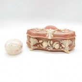 PAIR OF DECORATIVE FLORAL JEWE