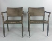 PAIR OF DEDON OPEN ARMCHAIRSPA