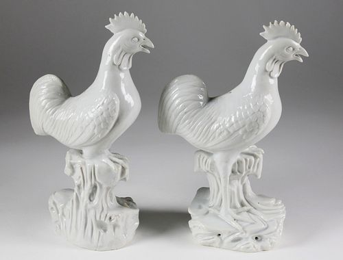 PAIR OF DEHUA BLANC DE CHINE