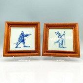 PAIR OF DELFT DECORATIVE WALL