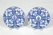 PAIR OF DELFT PLATES.  Probabl
