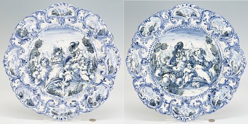 PAIR OF DELFT STYLE FAENZA