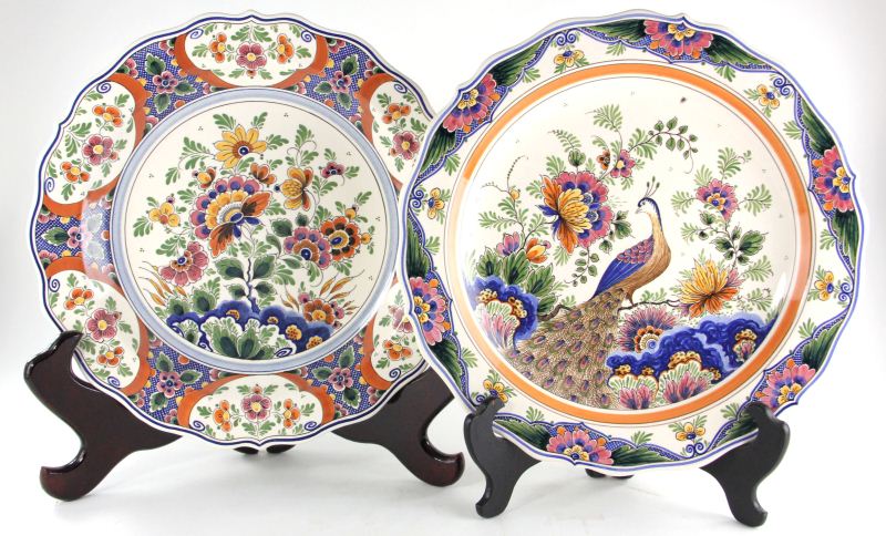 Pair of Delft Wall Plaquesboth with