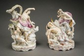 PAIR OF DERBY PORCELAIN ALLEGO