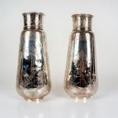 PAIR OF DERBY SILVER CO. QUADR