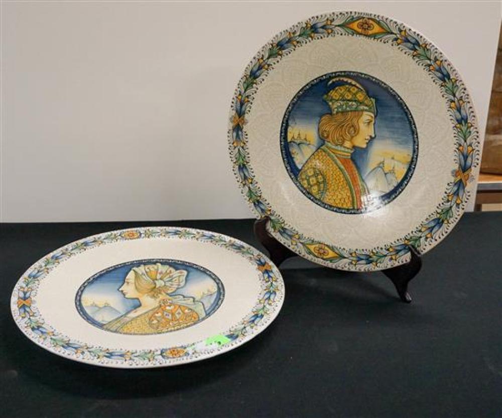 PAIR OF DERUTA CERAMIC PICTORIAL
