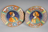 PAIR OF DERUTA (ITALY) FAIENCE