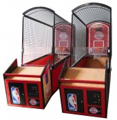 PAIR OF DETROIT PISTONS BASKET