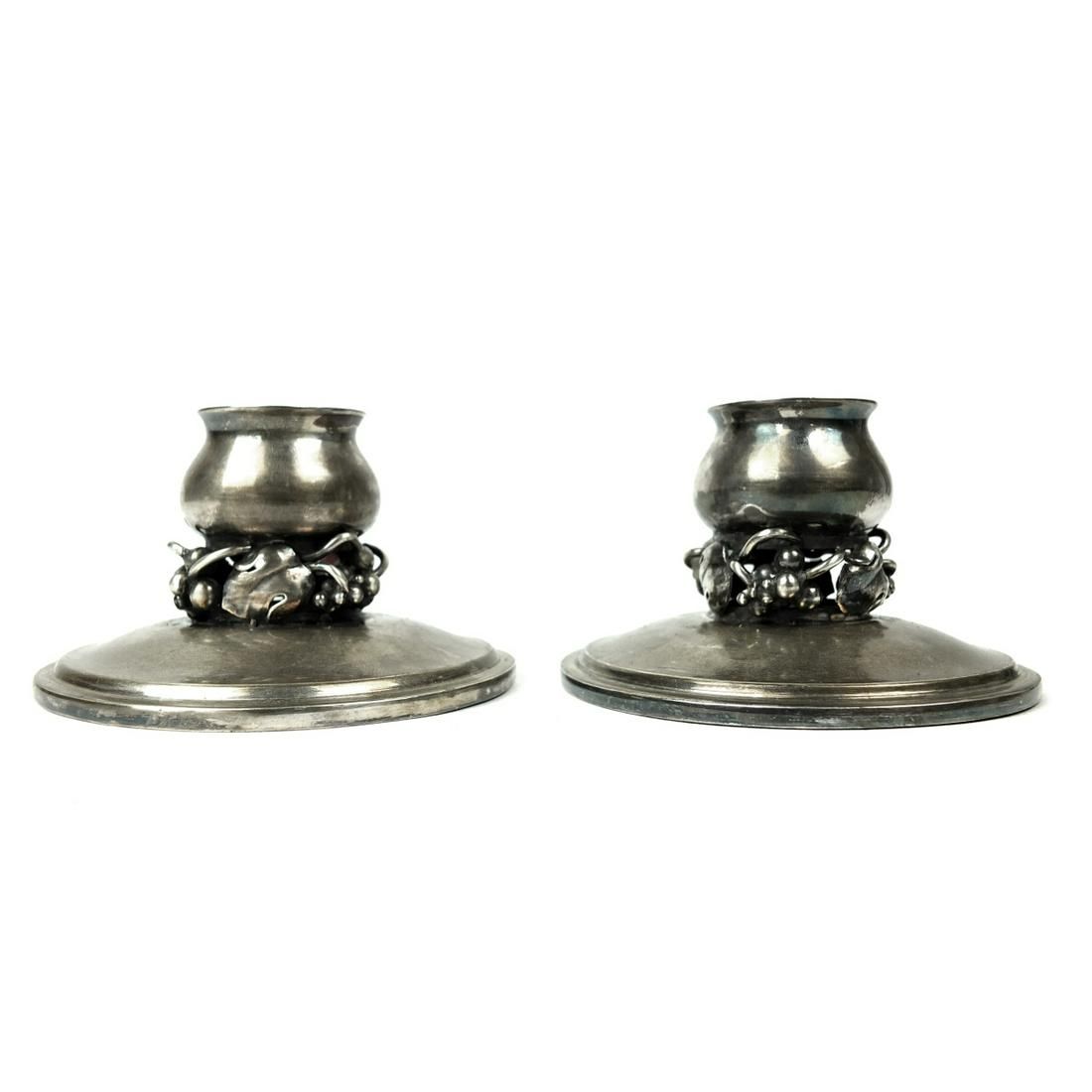 PAIR OF DGH DENMARK STERLING SILVER