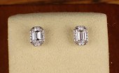 PAIR OF DIAMOND AND FOURTEEN K