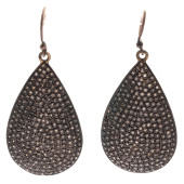 PAIR OF DIAMOND, VERMEIL, STER