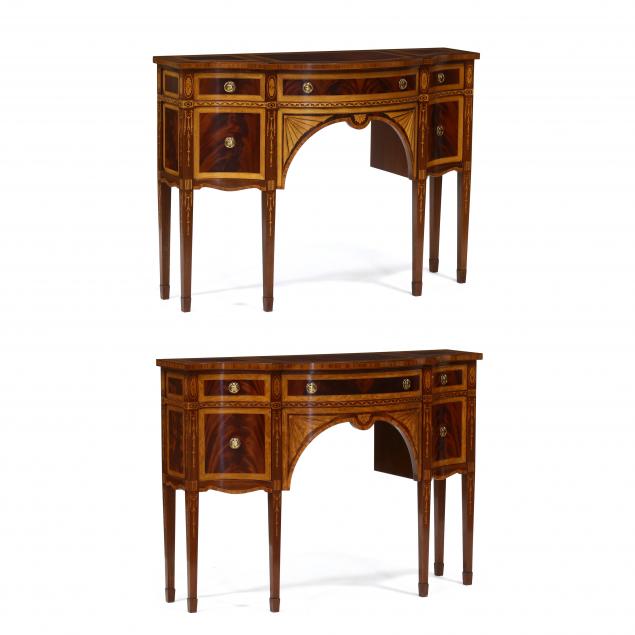 PAIR OF DIMINUTIVE INLAID