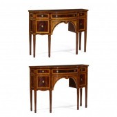 PAIR OF DIMINUTIVE INLAID MAHO