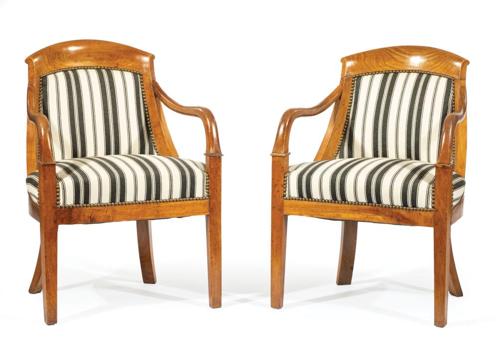 PAIR OF DIRECTOIRE FRUITWOOD