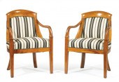 PAIR OF DIRECTOIRE FRUITWOOD F