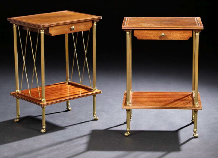 Pair of Directoire-Style Mahogany