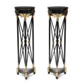 PAIR OF DIRECTOIRE STYLE MARBL