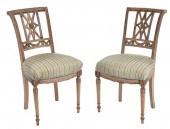 PAIR OF DIRECTOIRE STYLE PAINT