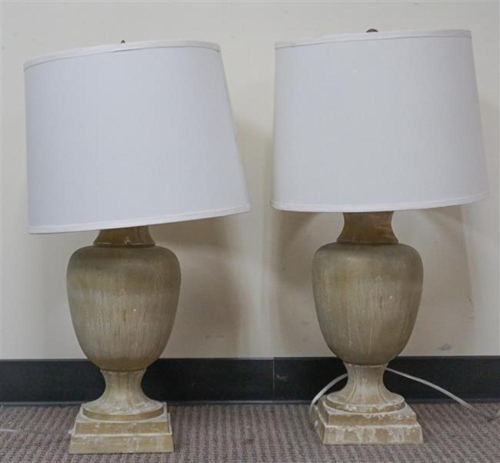 PAIR OF DISTRESSED PAINTED