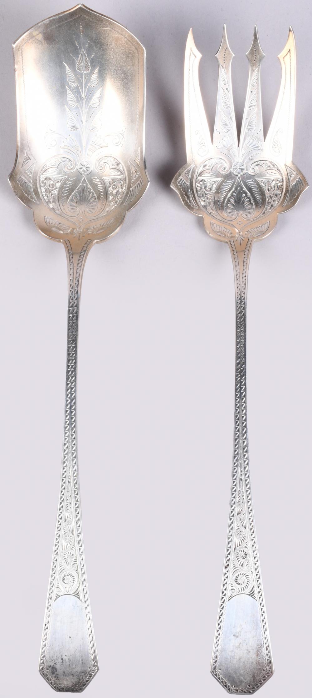PAIR OF DOMINICK & HAFF PARCEL-GILT