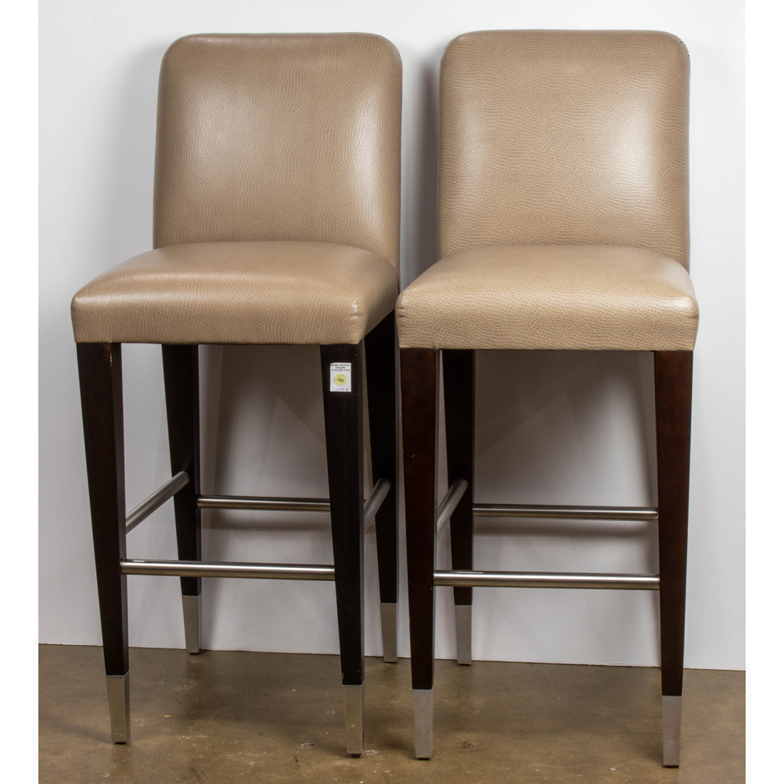 PAIR OF DONGHIA BARSTOOLS Pair of