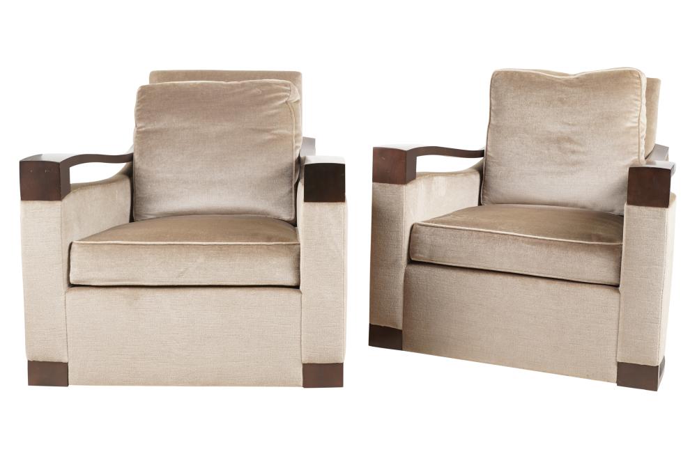 PAIR OF DONGHIA SWIVEL