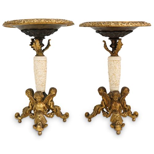 PAIR OF DORE BRONZE