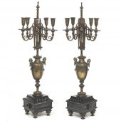 PAIR OF D'ORE BRONZE, MIXED ME
