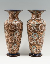 PAIR OF DOULTON LAMBETH & SLAT