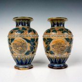 PAIR OF DOULTON LAMBETH FLOREN