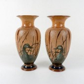 PAIR OF DOULTON LAMBETH FLOREN
