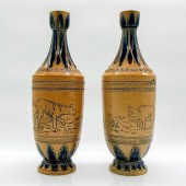 PAIR OF DOULTON LAMBETH FLOREN