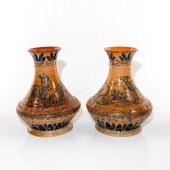 PAIR OF DOULTON LAMBETH HANNAH