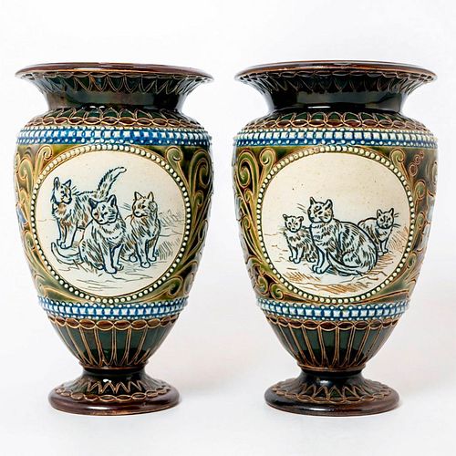 PAIR OF DOULTON LAMBETH HANNAH
