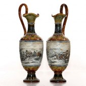 PAIR OF DOULTON LAMBETH HANNAH