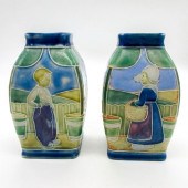 PAIR OF DOULTON LAMBETH LESLIE