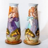 PAIR OF DOULTON LAMBETH MARGAR